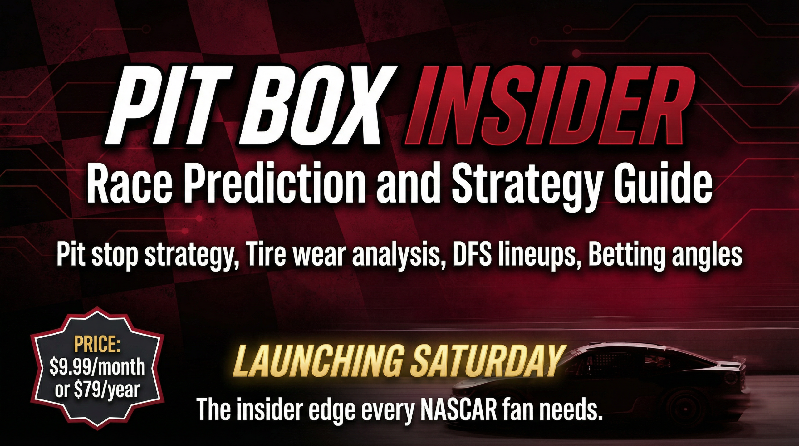 Pit Box Insider - Launching Saturday